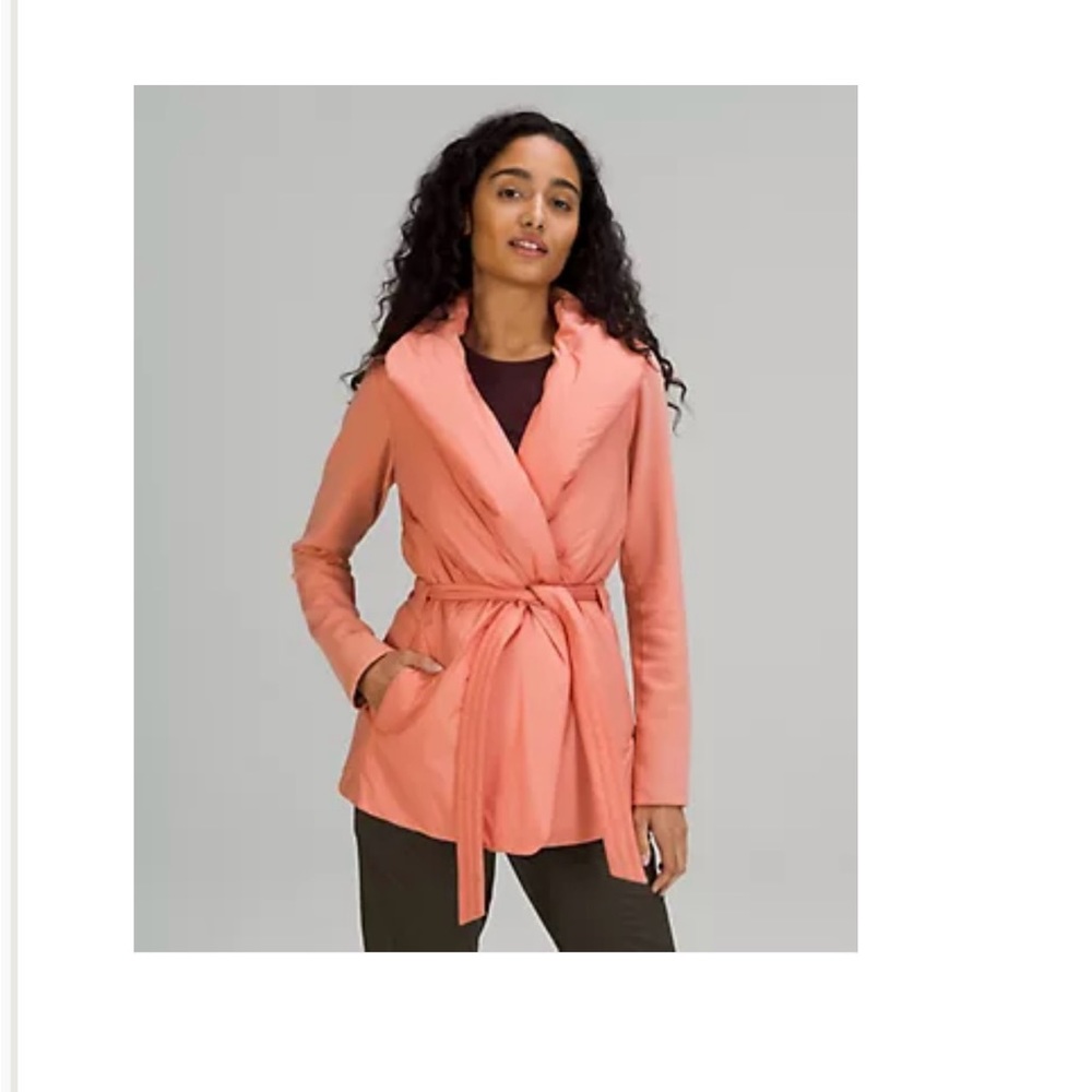 Lululemon Serene Insulated Wrap belted Jacket 10 - Brand New!